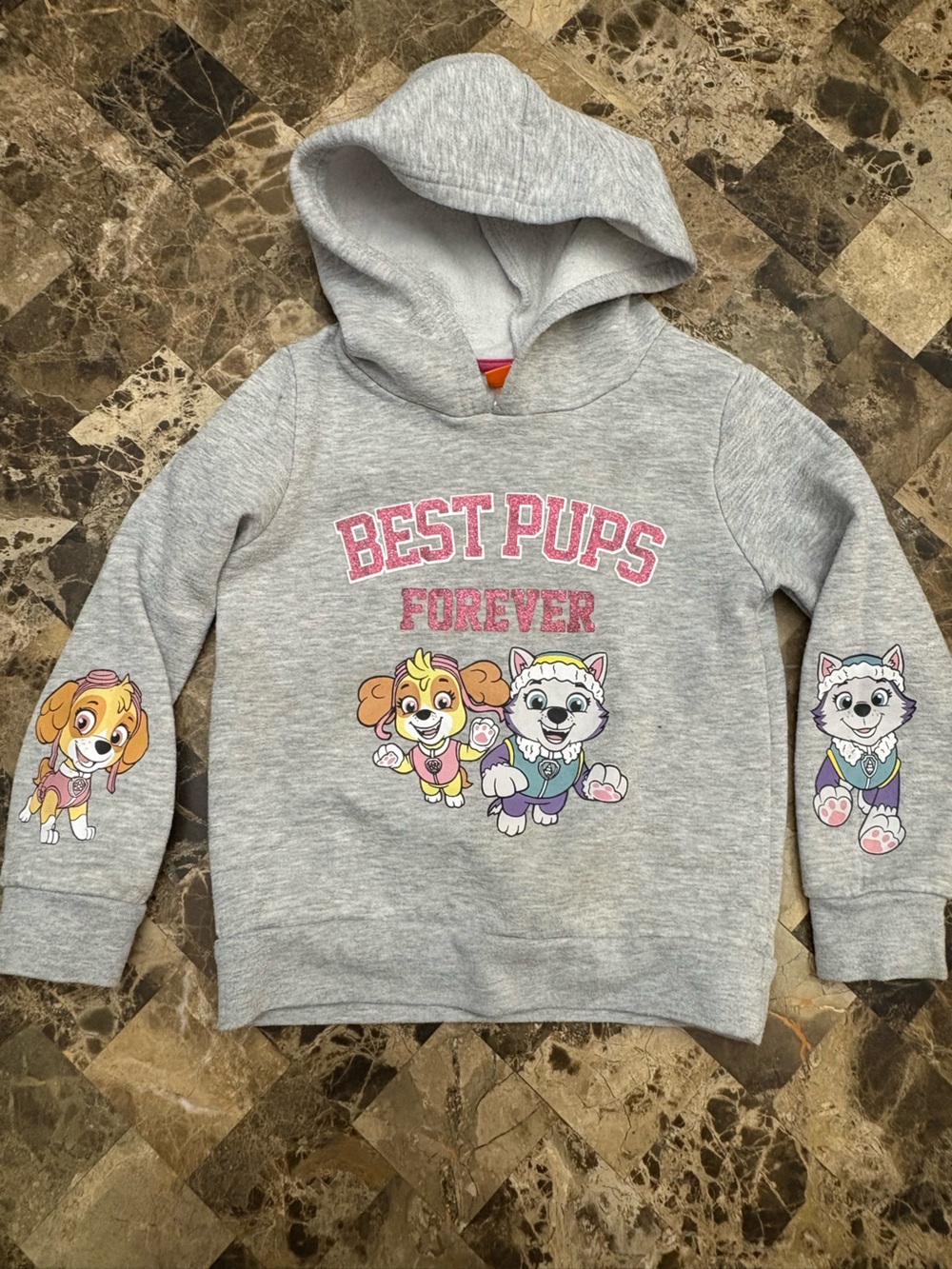 4/30$ Nickelodeon Grey Paw Patrol "Best Pups Forever" Hoodie 3-4 years